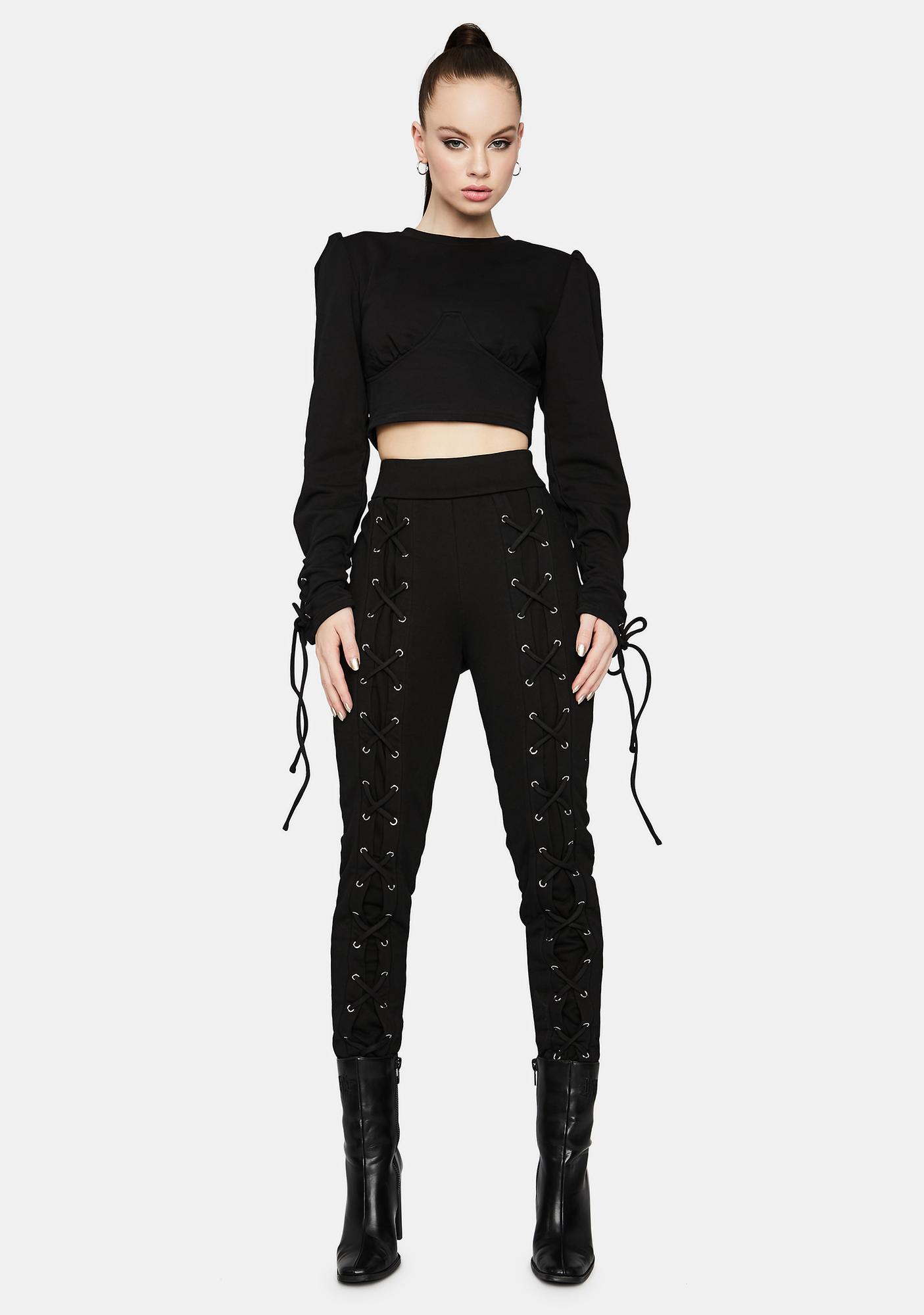 fenty lace up sweatpants