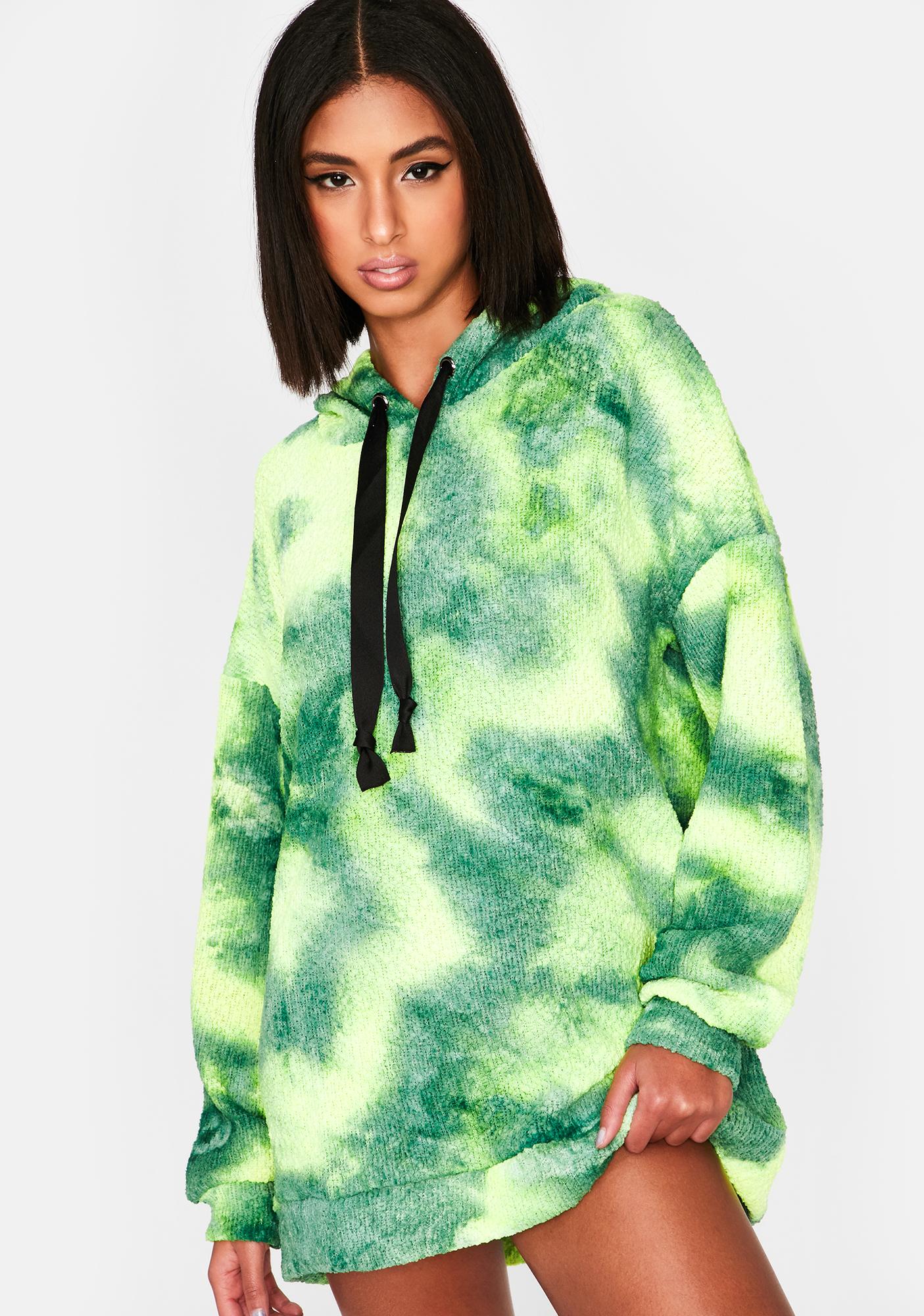 tie dye hoodie dress