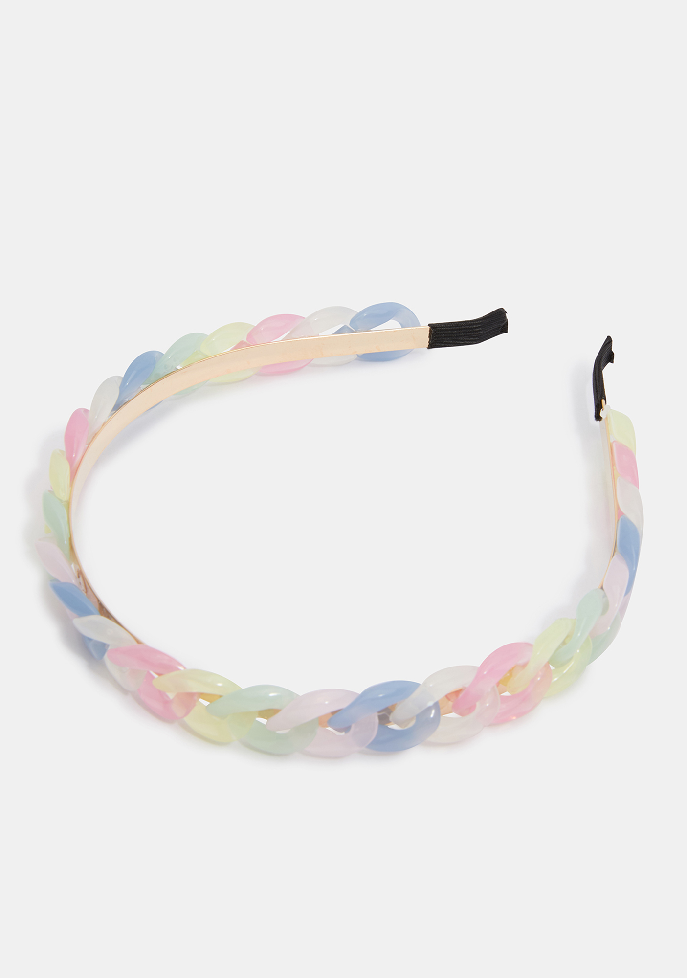 Pastel Chain Headband - Rainbow | Dolls Kill