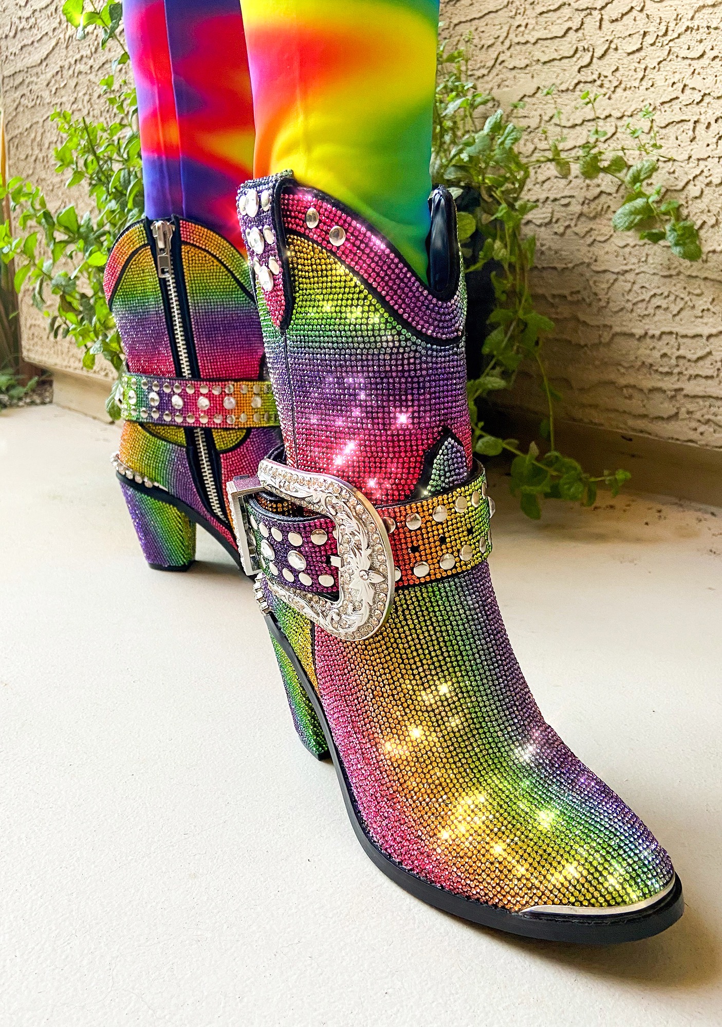 rainbow western boots