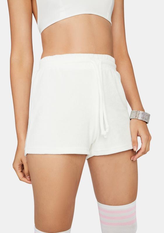 high rise lounge shorts