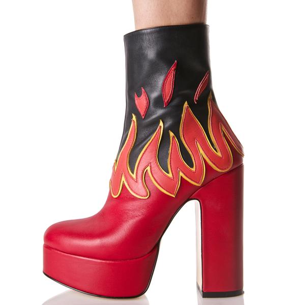 Shellys London Flame Boots | Dolls Kill