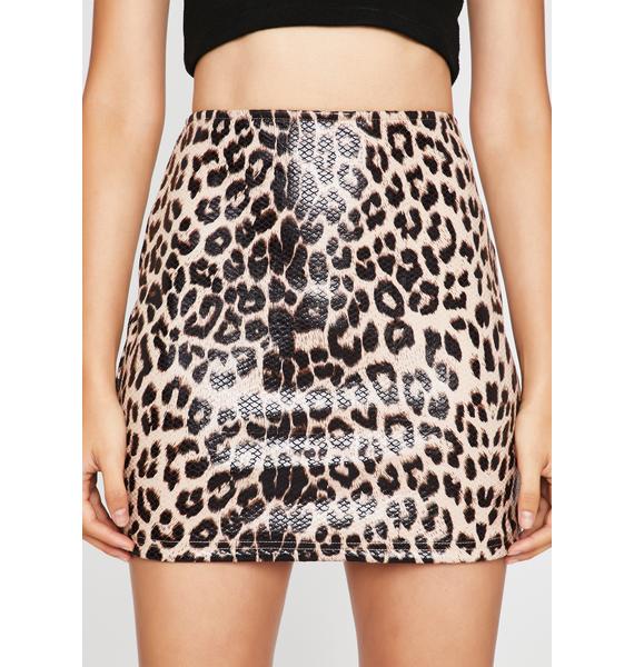 Cheetah Snakeskin Mini Skirt | Dolls Kill