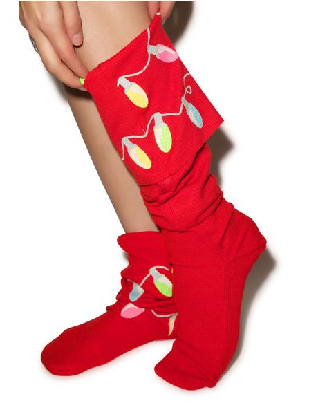 Wildfox Couture Glowing Lights Cabin Fever Pajama Set | Dolls Kill