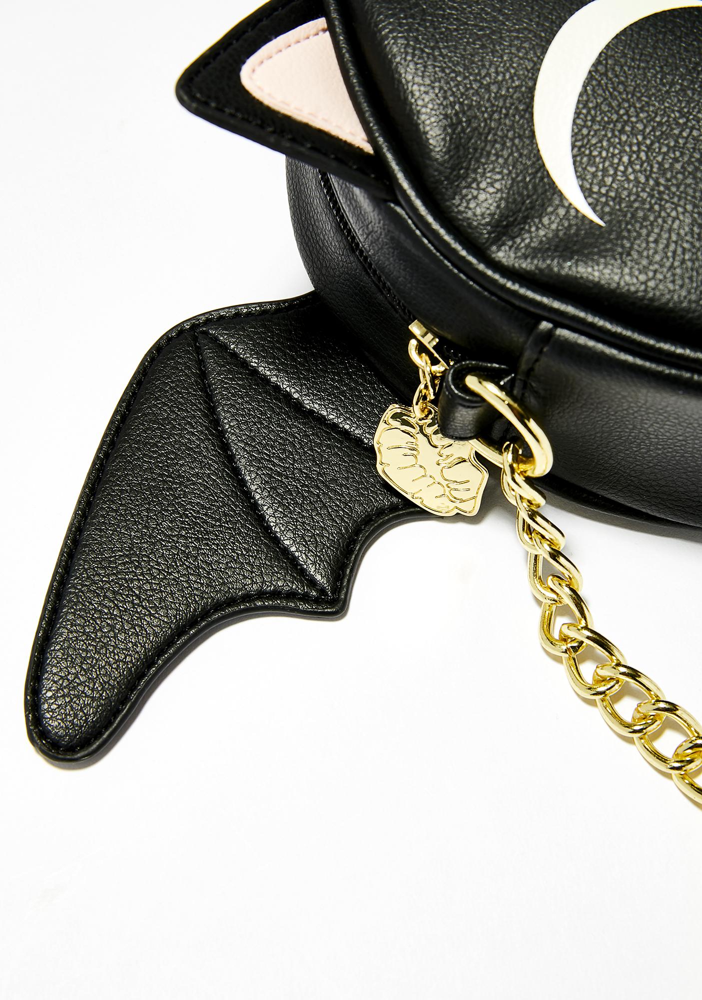 betsey johnson bat backpack