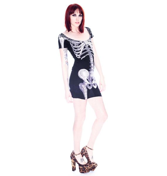 Kreepsville 666 Skeleton Tunic Dress Dolls Kill 