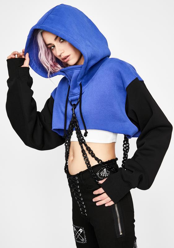 current mood chained hoodie