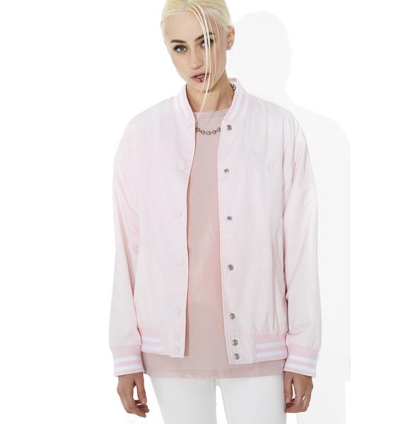 Obey Hooligans Varsity Bomber Jacket Dolls Kill