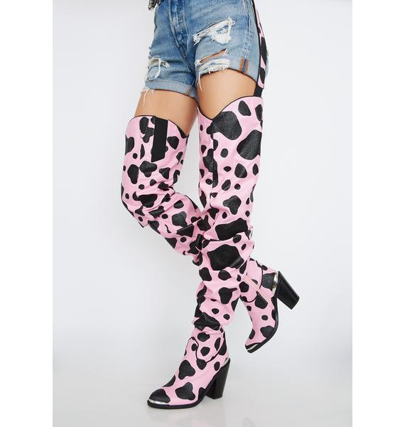 club exx pink cowboy boots