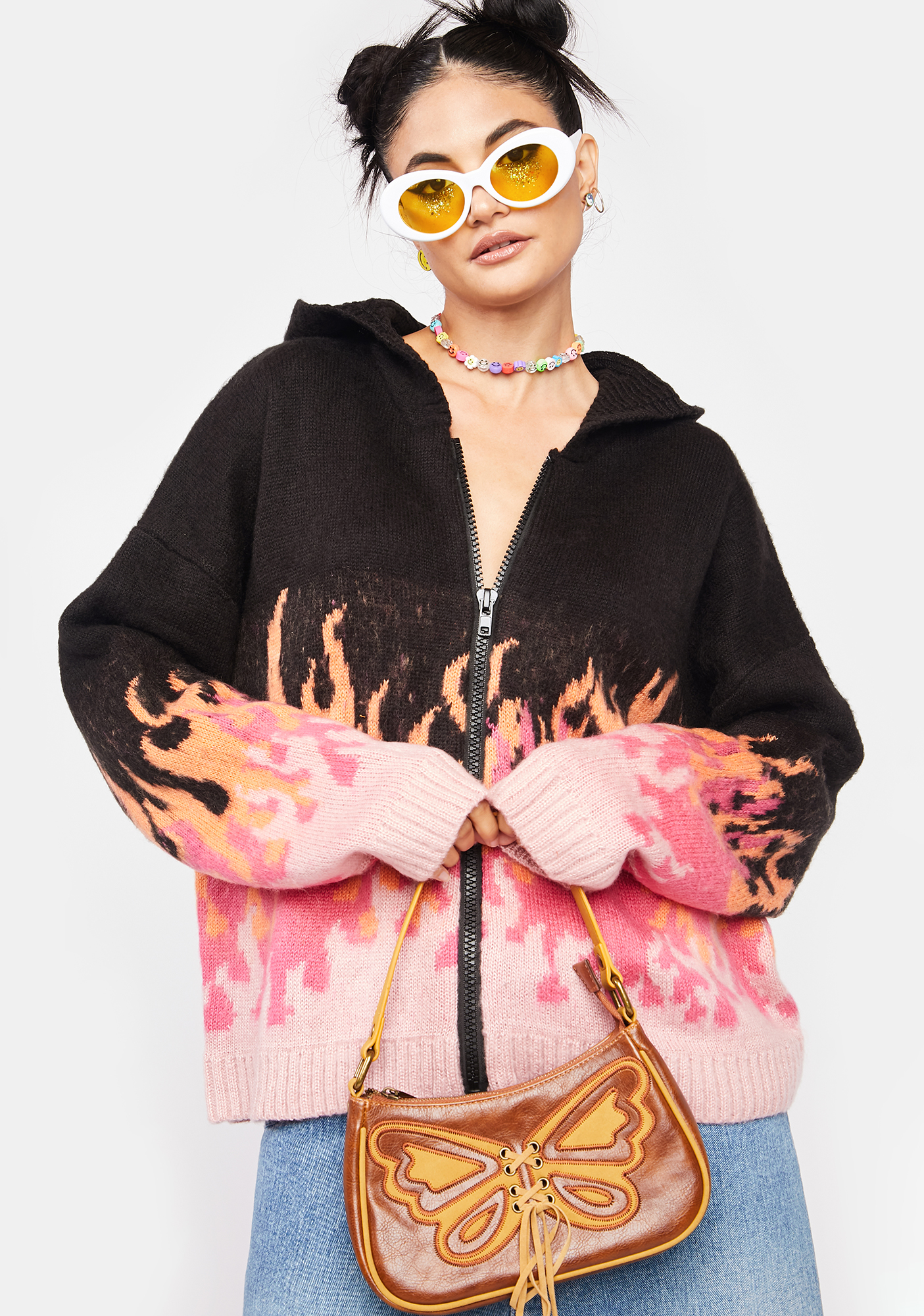 ragged priest flame sweater