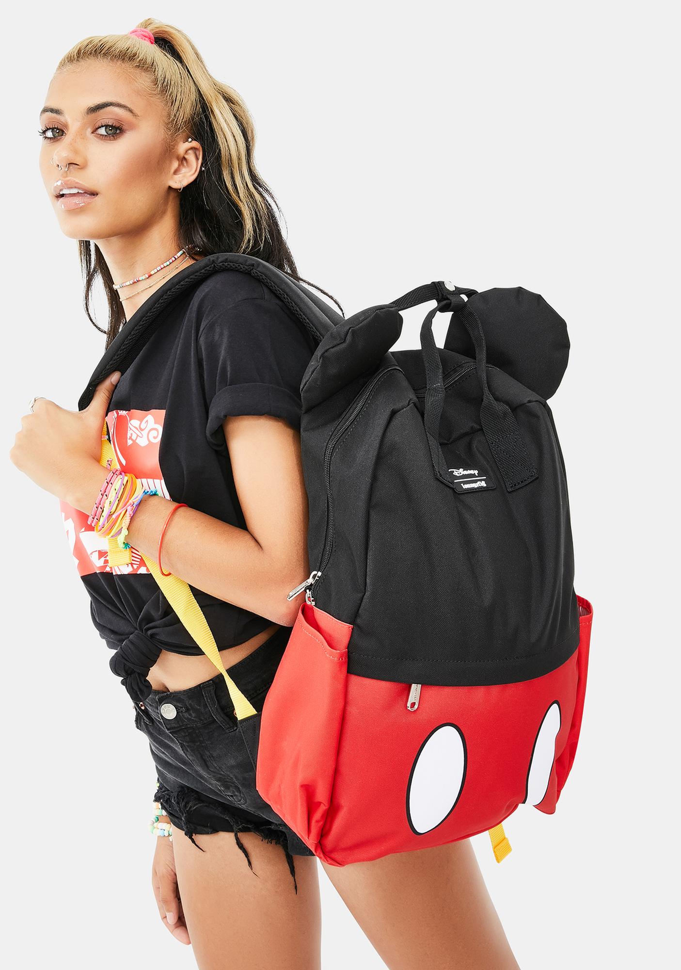 square nylon backpack