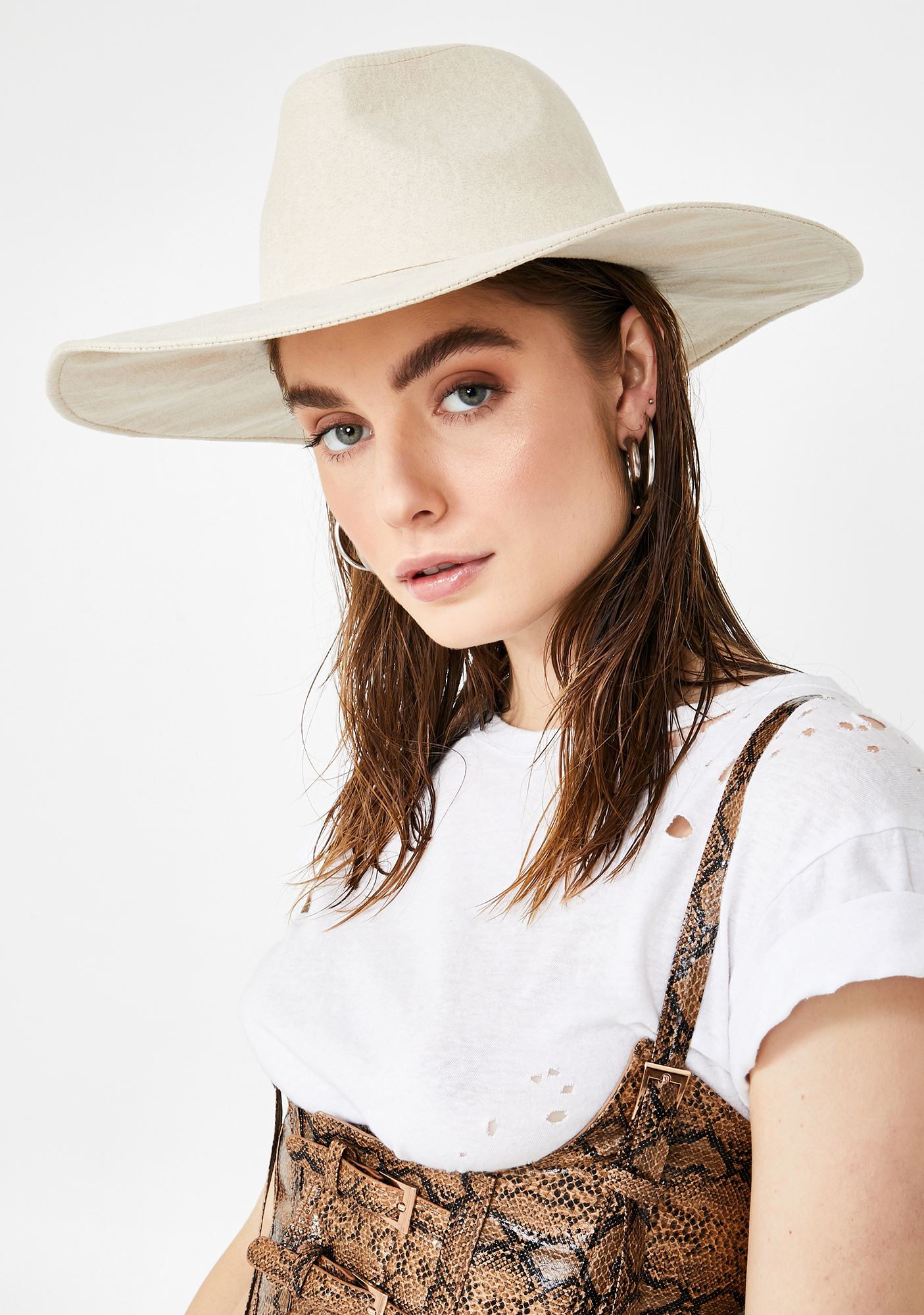 Ivory Structured Hat Dolls Kill