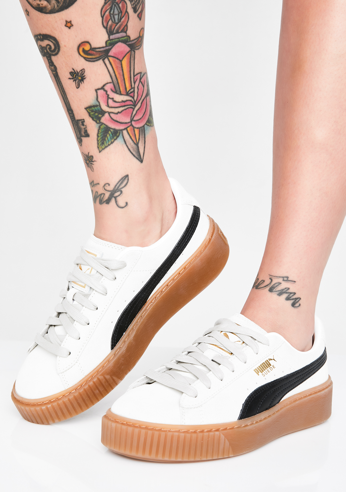 puma platform x whisper white