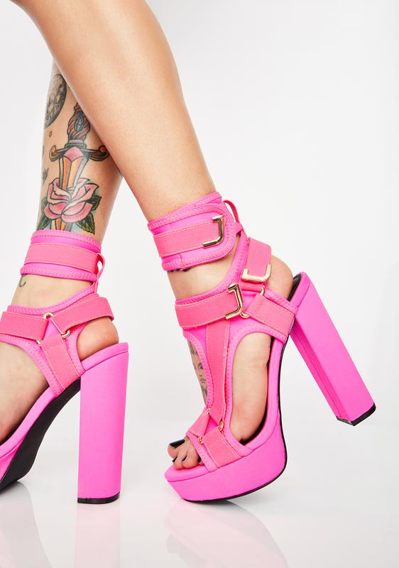 velcro strap heels