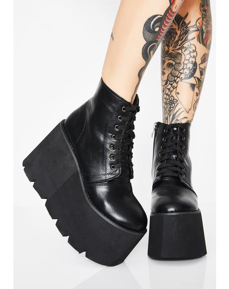 Demonia Stomp You Out Platform Boots 