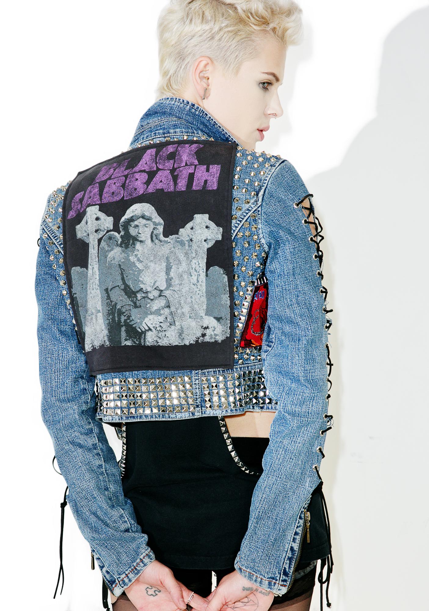 black sabbath jean jacket