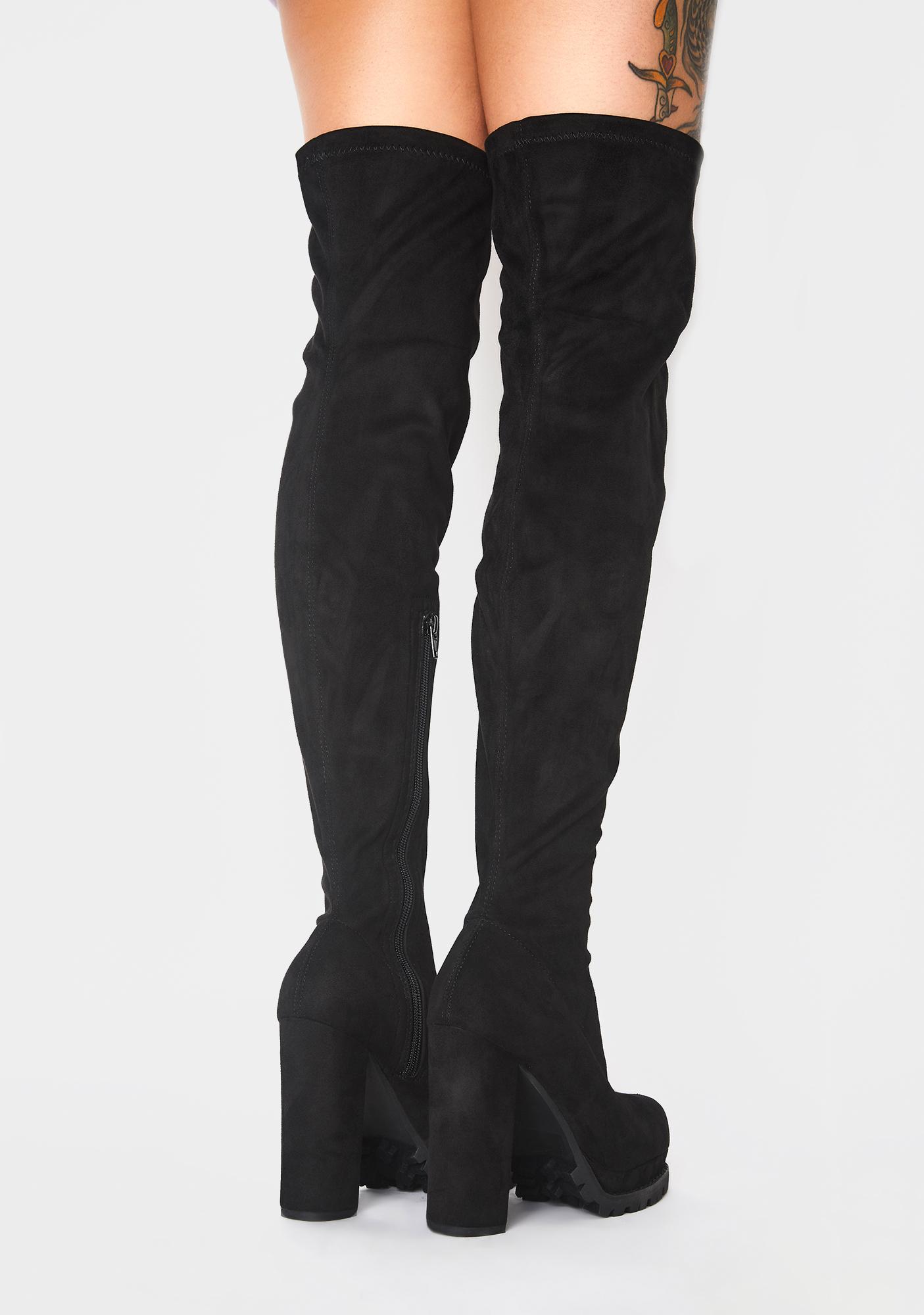 hot topic thigh high boots