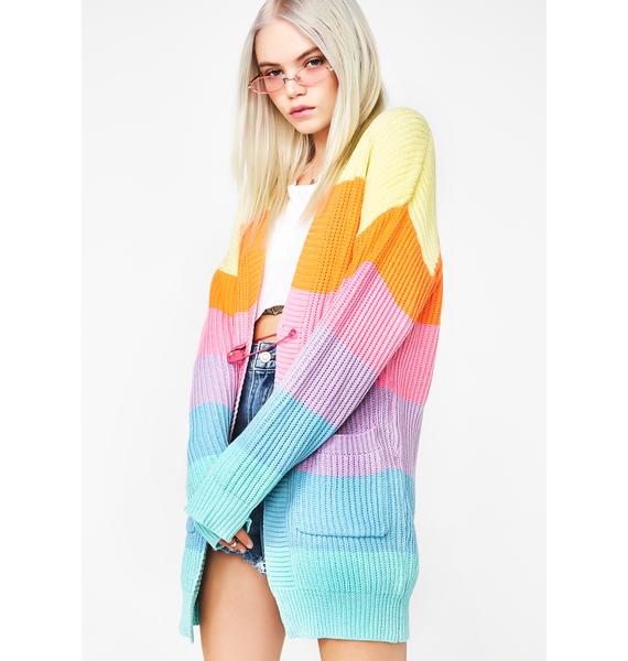 Sugar Thrillz Candy  Rainbow Cardigan  Dolls Kill