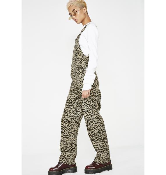 obey leopard overalls