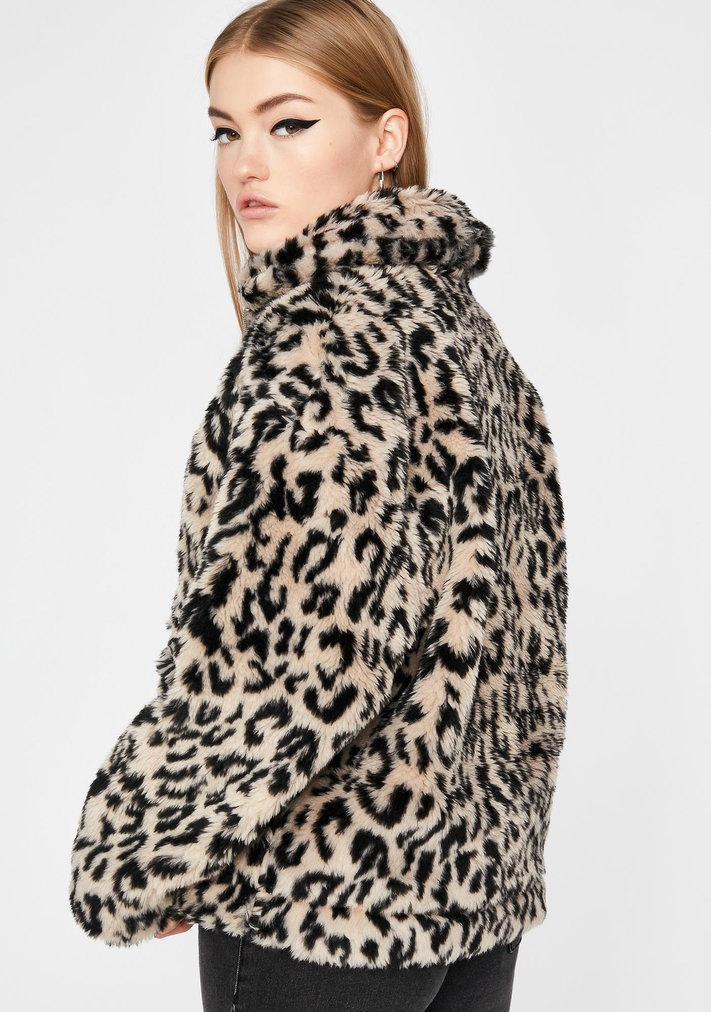 Leopard Faux Fur Jacket | Dolls Kill