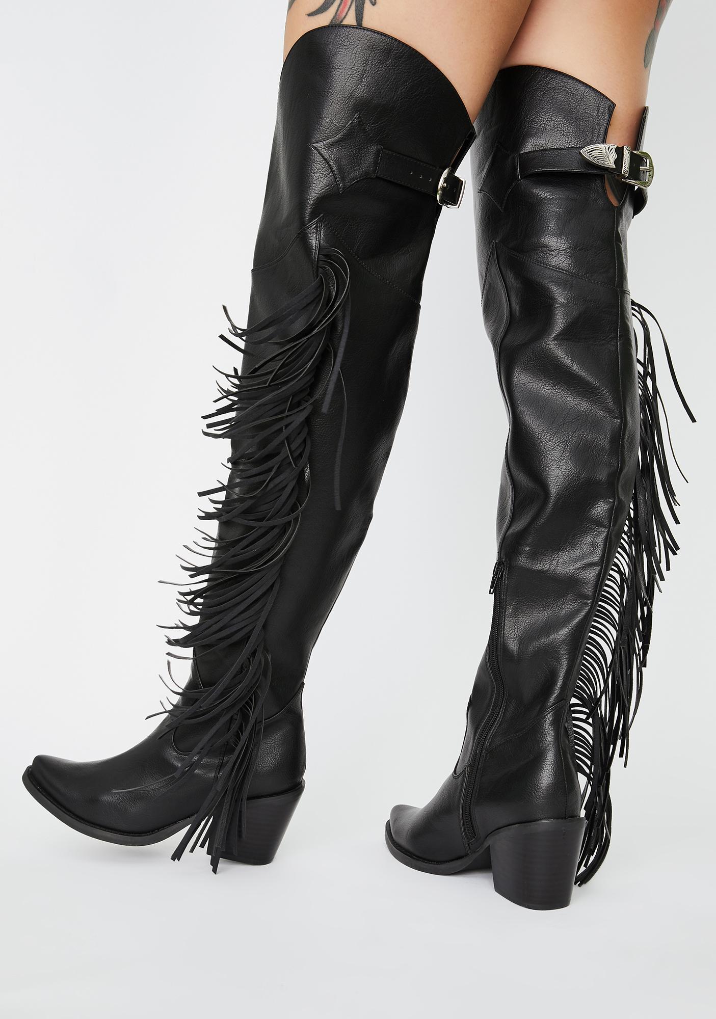 thigh cowboy boots