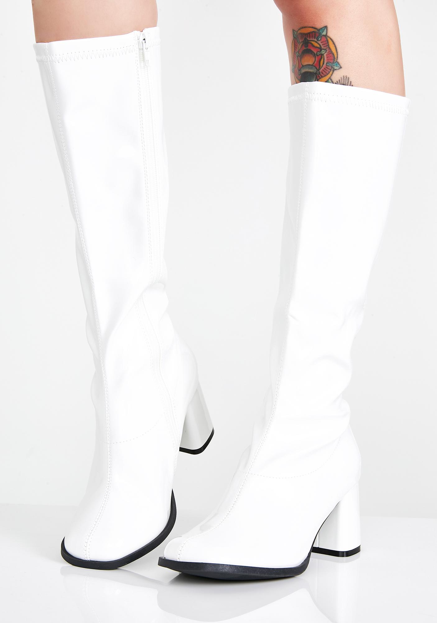 pleaser gogo boots