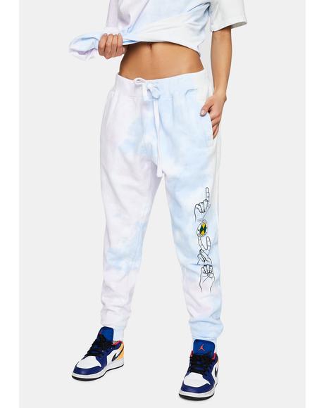 tie dye oversized joggers