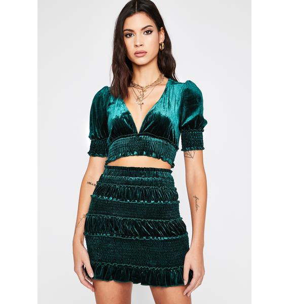 smocked skirt set