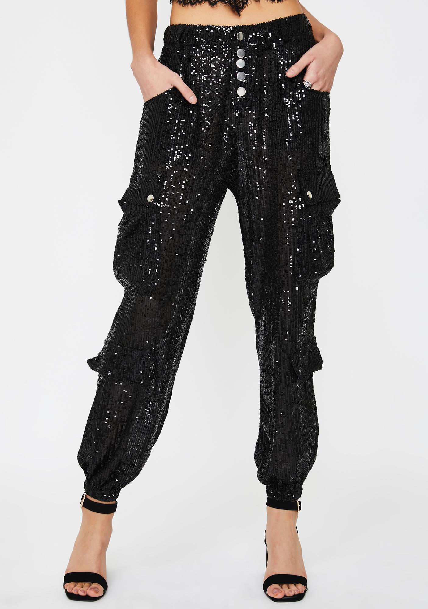 Lioness Cypress Sequin Cargo Pants | Dolls Kill