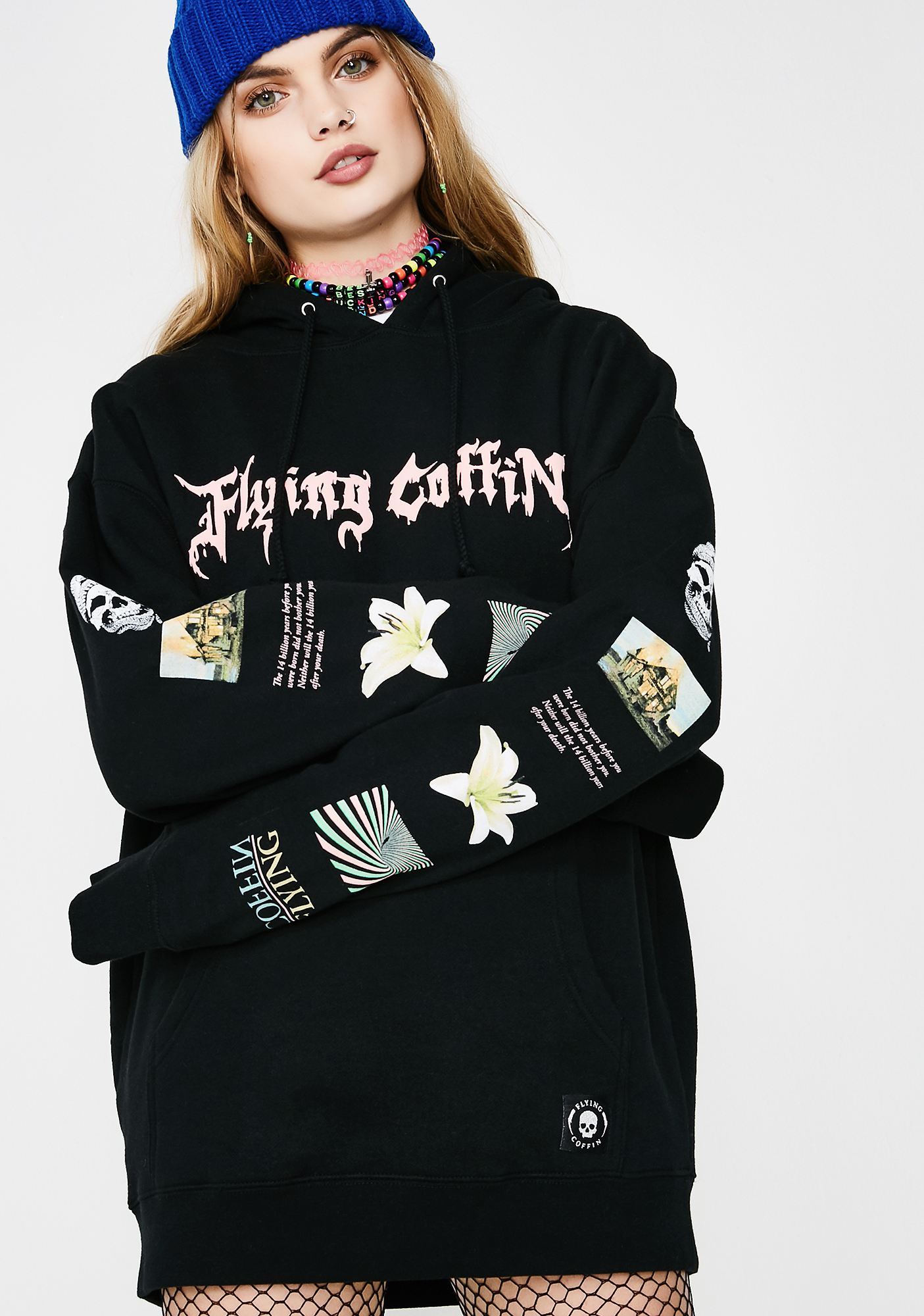Flying Coffin Stack Pullover Hoodie | Dolls Kill