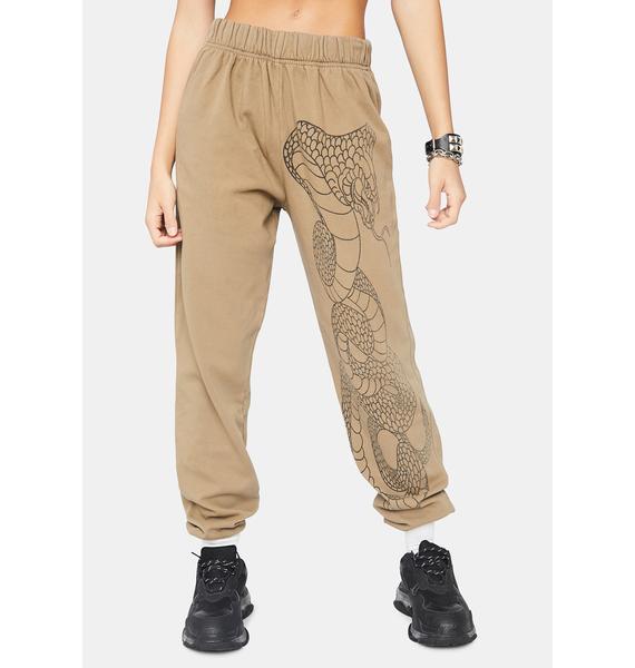 khaki jogger sweatpants