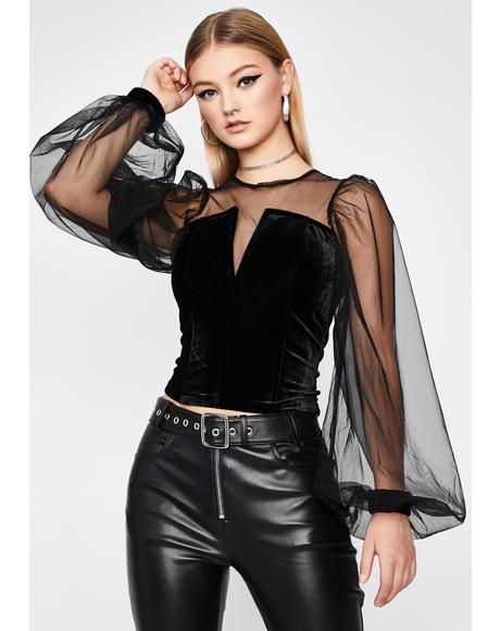 Wicked Wonder Corset Blouse