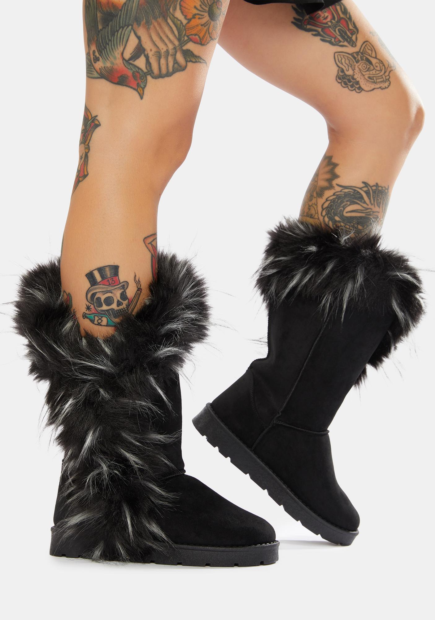 monster fur boots