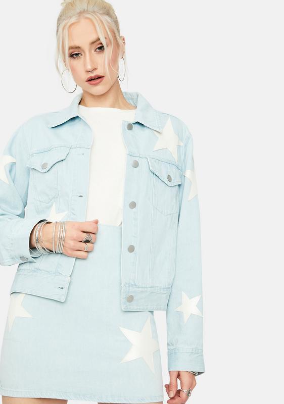 patches denim trucker jacket