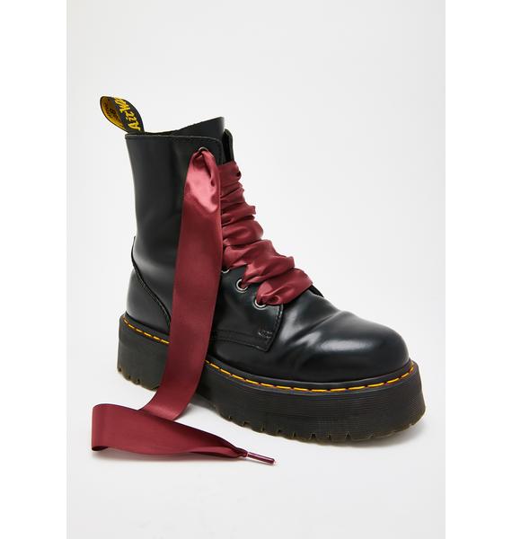 doc martens with ribbons