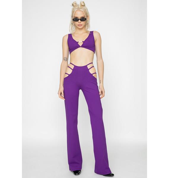 i am gia purple zebra pants