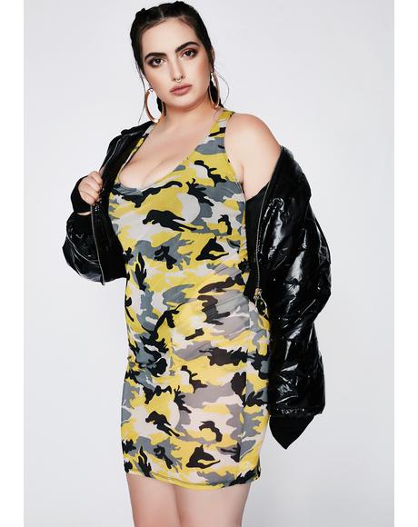 Climb The Ranks Camo Dress