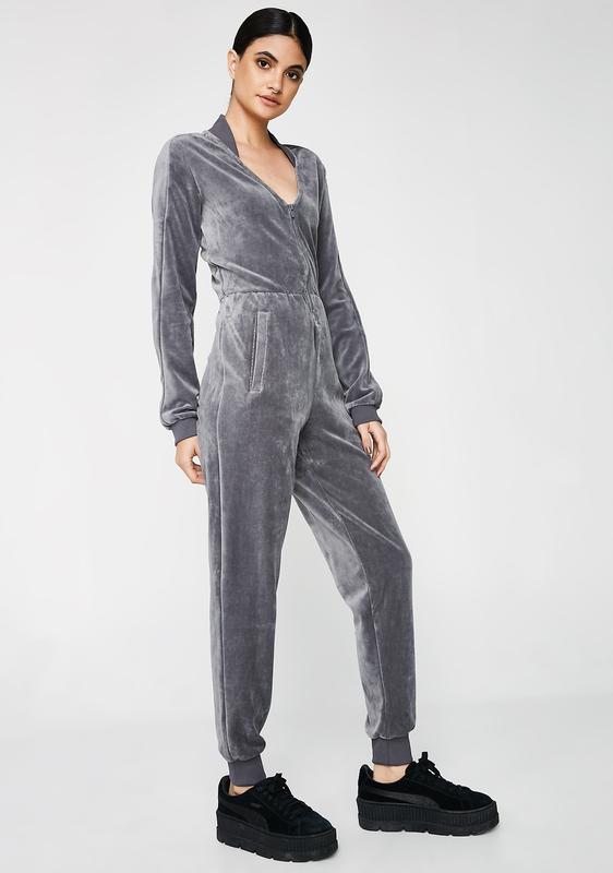 puma velour jumpsuit