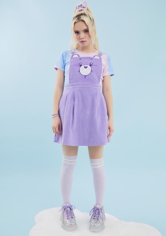 New Care Bears x Dolls Kill Pink Corduroy Pinafore Romper Dress cheap store...