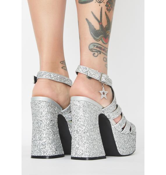 bright platform heels