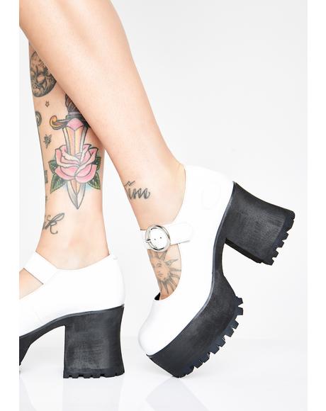 Demonia Demon-18 Slip-On Mary Jane Pump W/Bat Wings