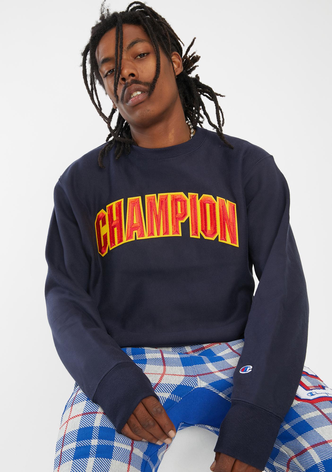 champion arch cropped sweatshirt