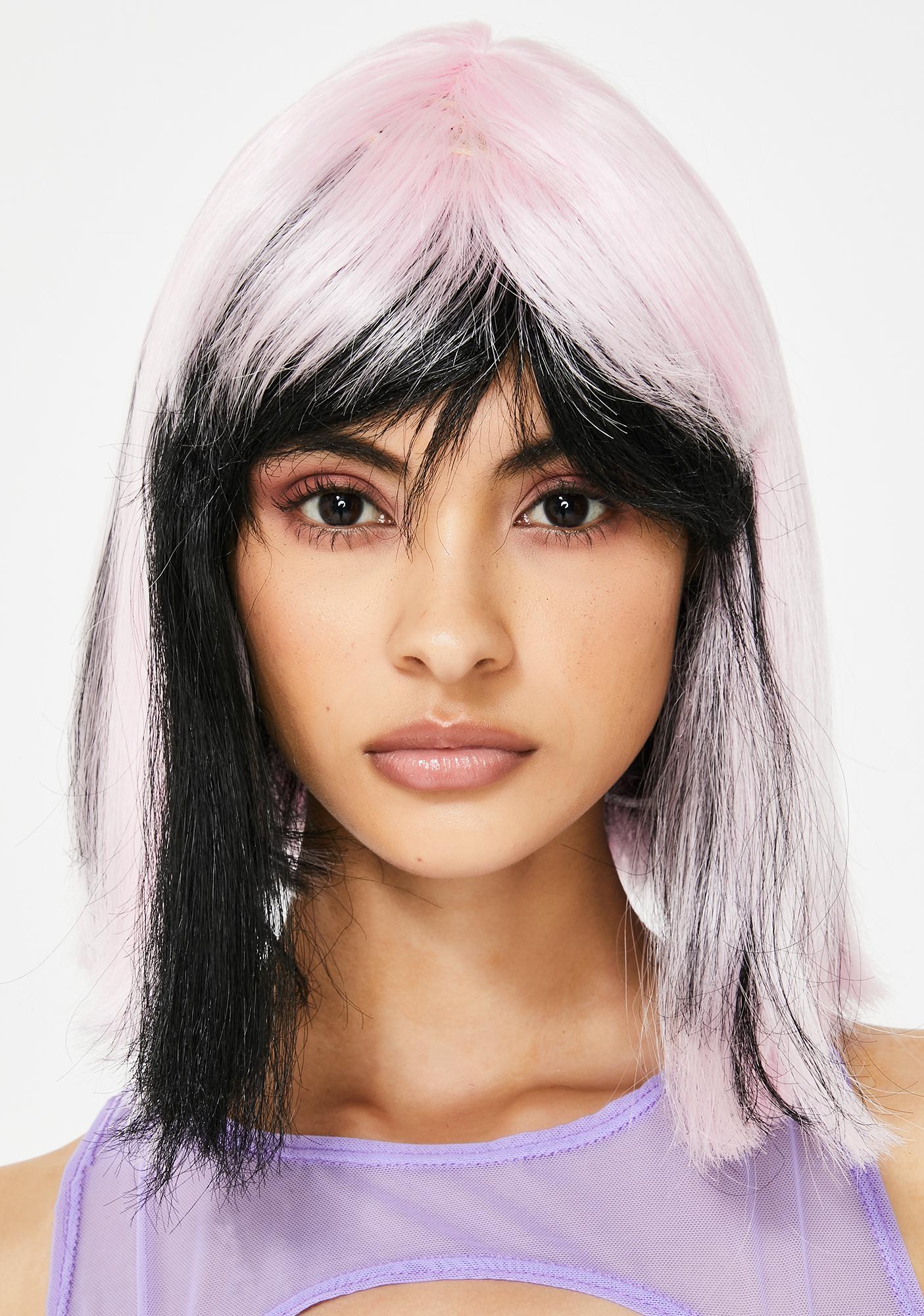 Halloween Two Tone Mid Length Bob Wig Dolls Kill