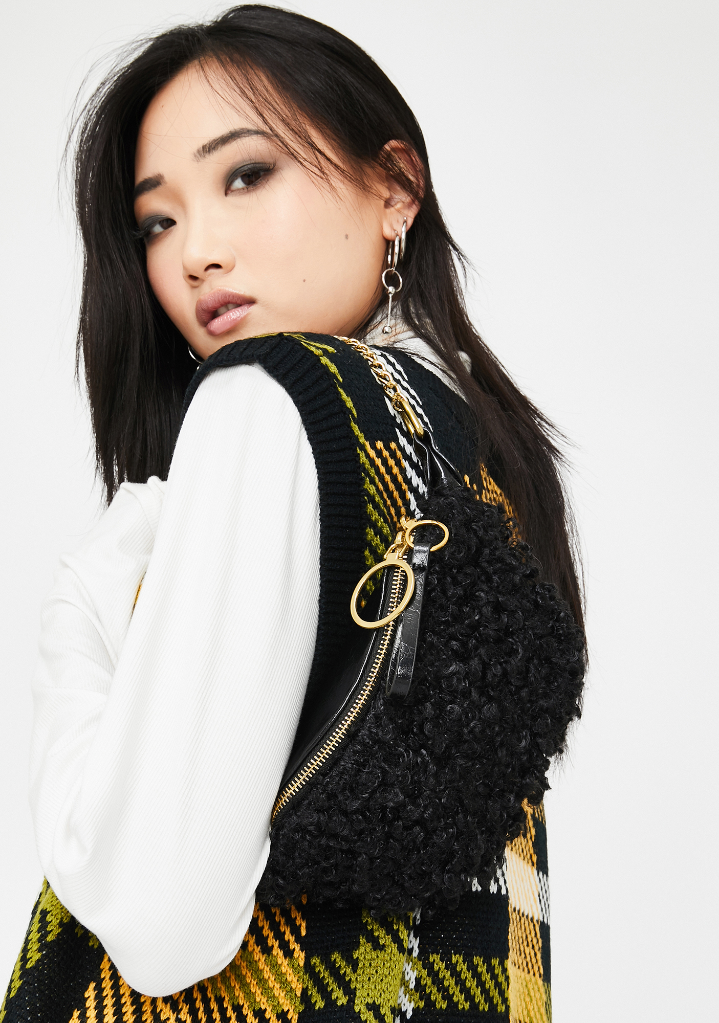 Teddy Knit Fanny Pack Black Dolls Kill