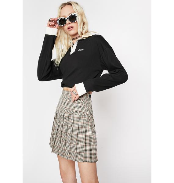 Dickies Girl Pleated Plaid Mini Skirt Dolls Kill