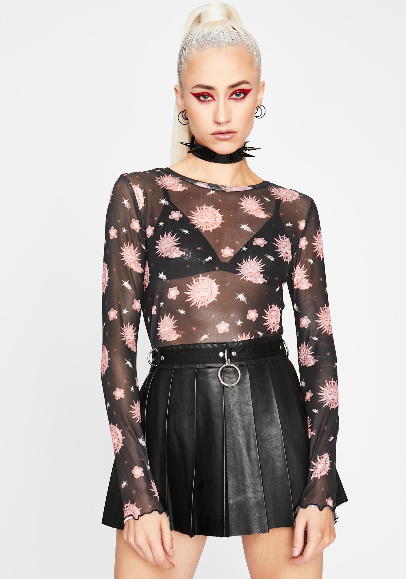 celestial mesh top