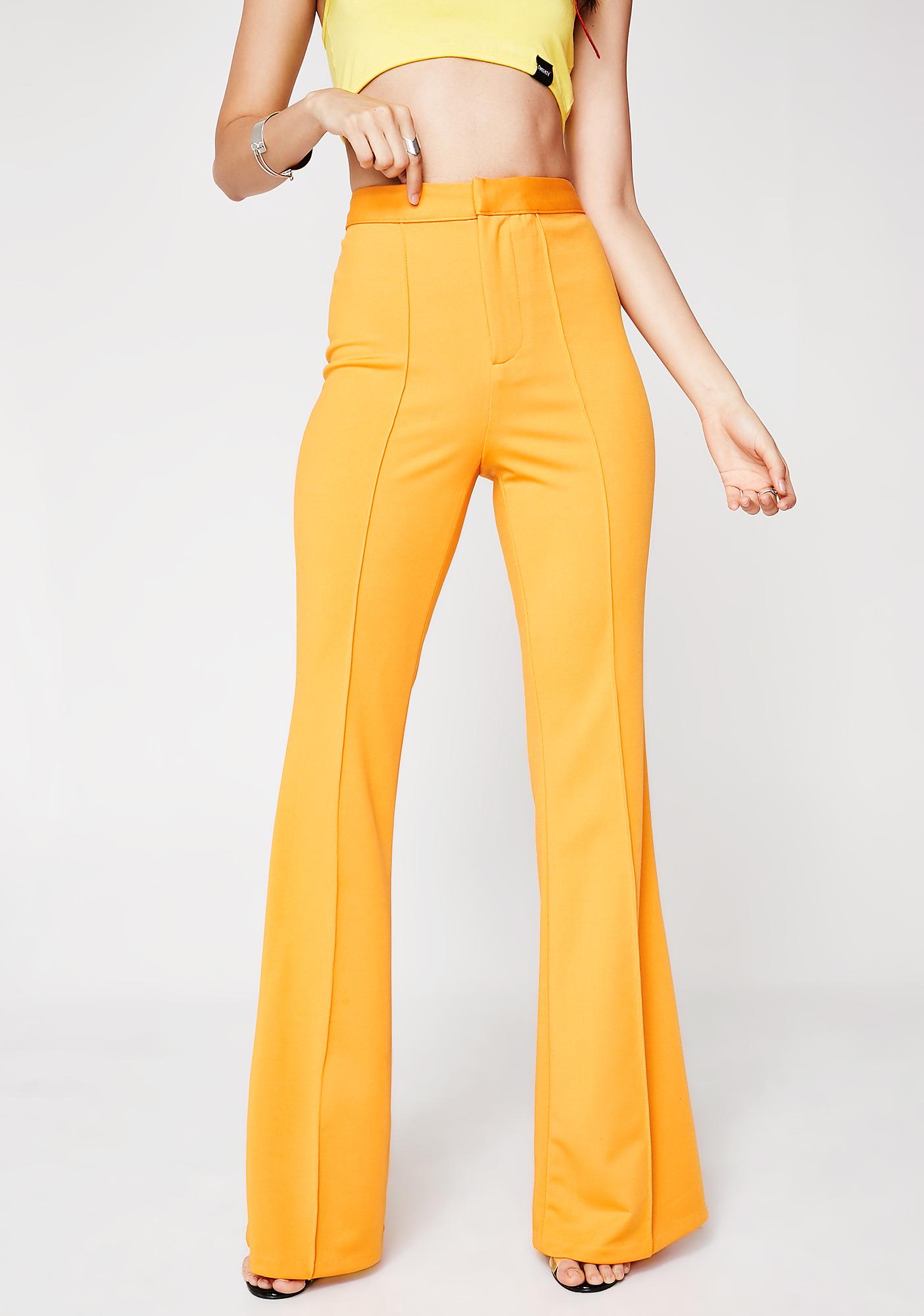 flare high rise pants