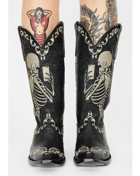 mirage iridescent cowboy boots