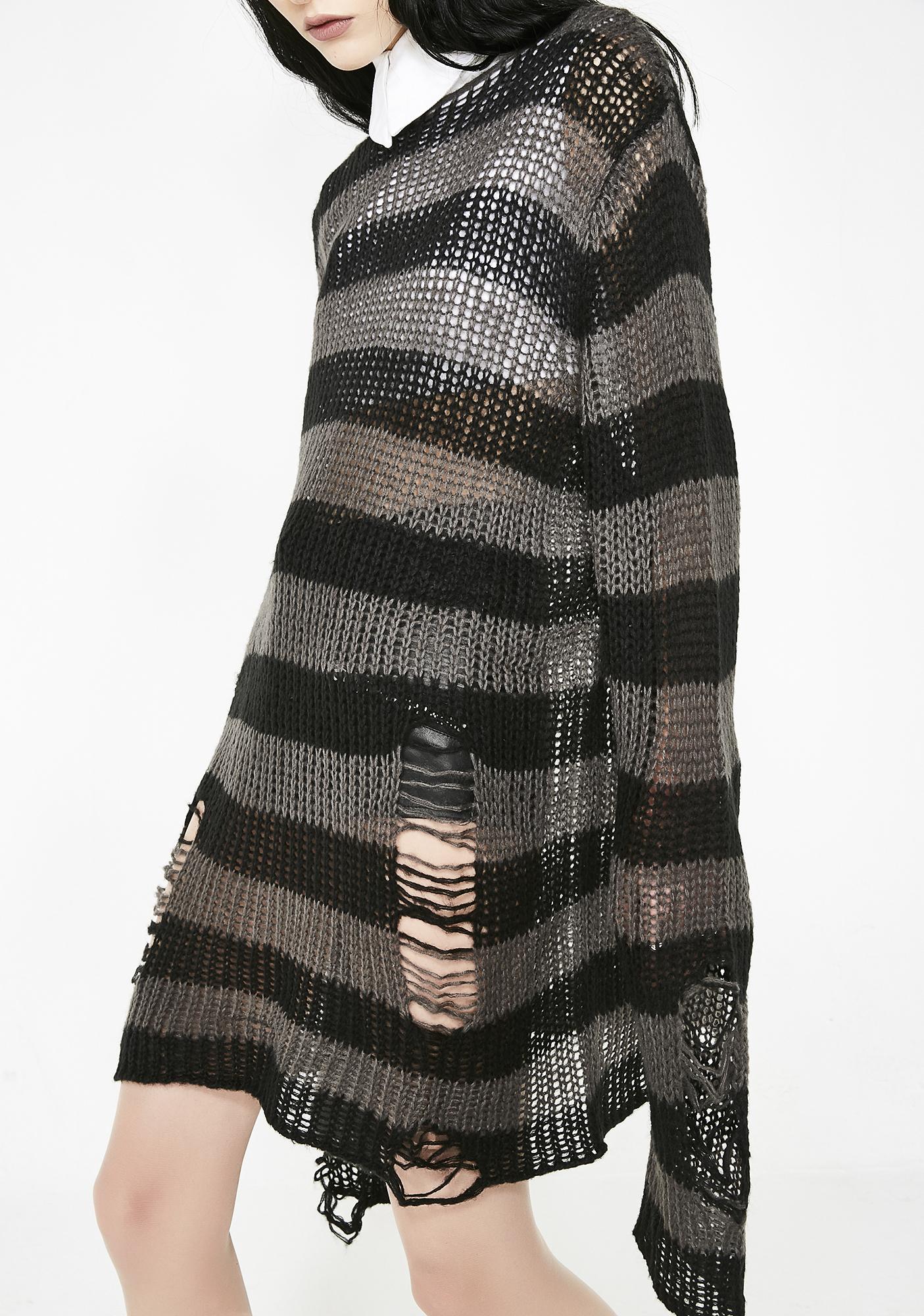 killstar distressed sweater
