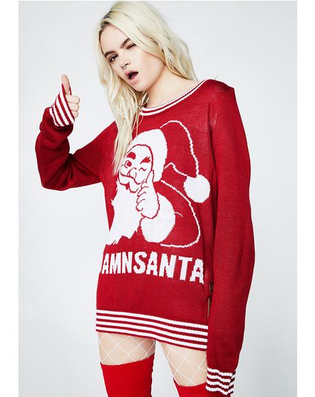 Damn Santa Sweater